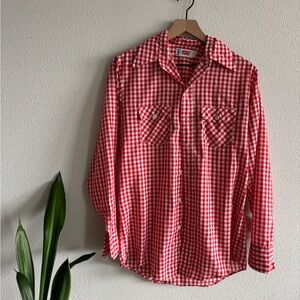 Levi's Red Gingham Casual Shirt